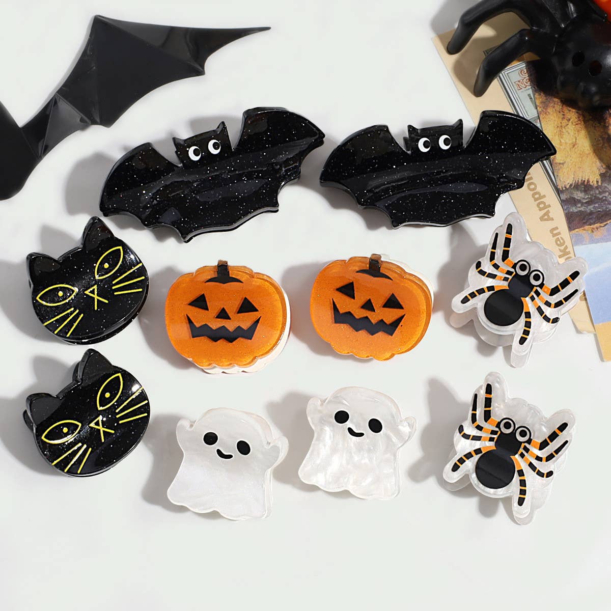 Halloween Mini Hair Claw Clips