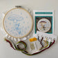 Toadstool Serenade Frog & Mushroom Embroidery Kit