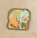 Sunrise Wolf Sticker-1