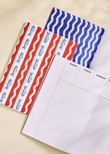 Sardine Stripe Weekly Planner - 0