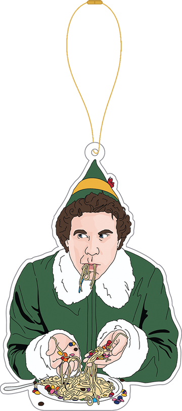 Elf Spaghetti Breakfast Ornament - 0