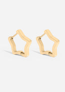 Star Huggie Earrings-5
