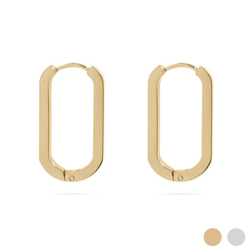 Oval Huggie Earrings - 0