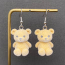 Fuzzy Bear Earrings-1