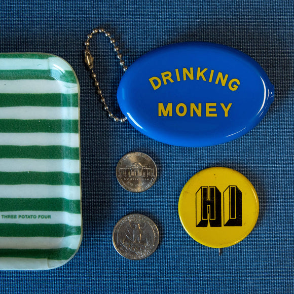 Drinking Money Coin Pouch Keychain
