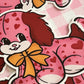 Vintage Valentine Puppy Sticker
