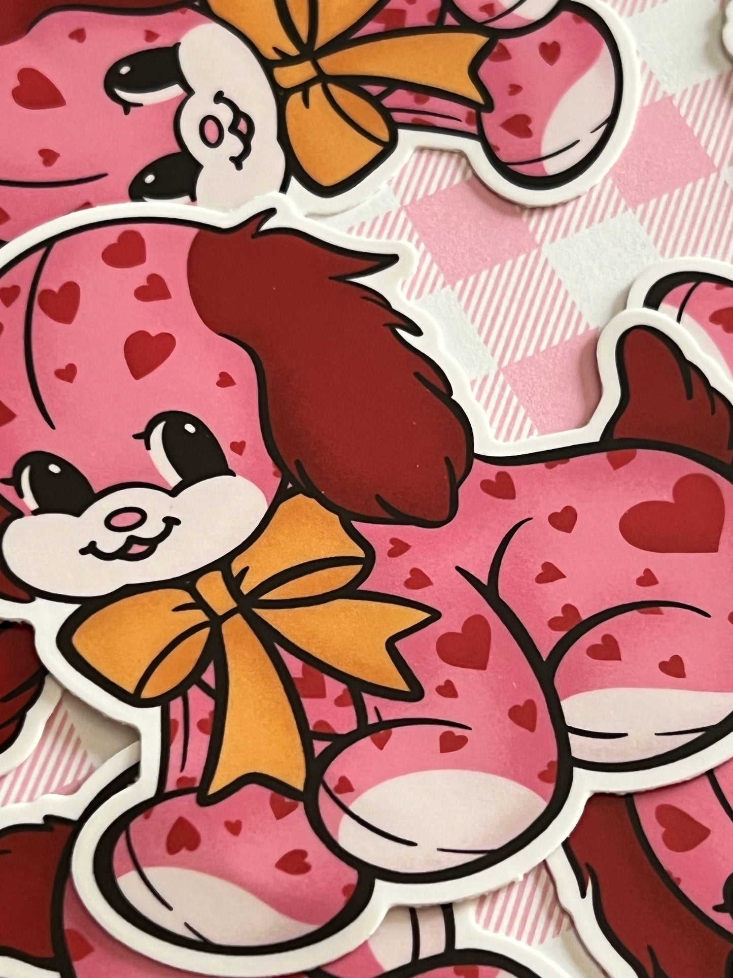 Vintage Valentine Puppy Sticker