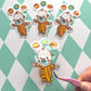 Kitschy Clown Clear Sticker