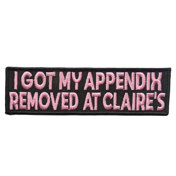 I Got My Appendix Removed at Claire's Patch