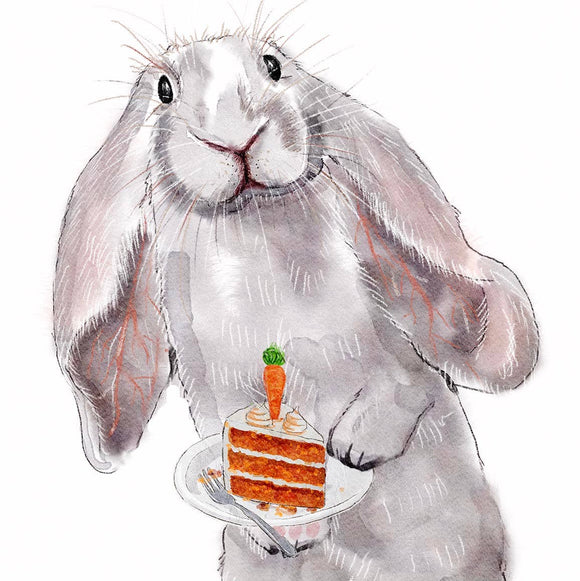 Gray Hare Birthday Card