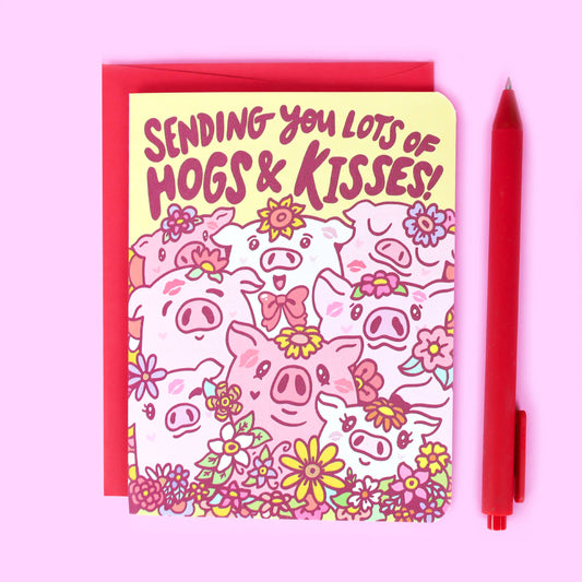 Hogs and Kisses Card