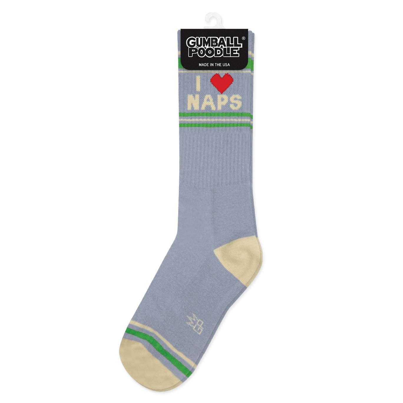 I <3 Naps Gym Crew Socks