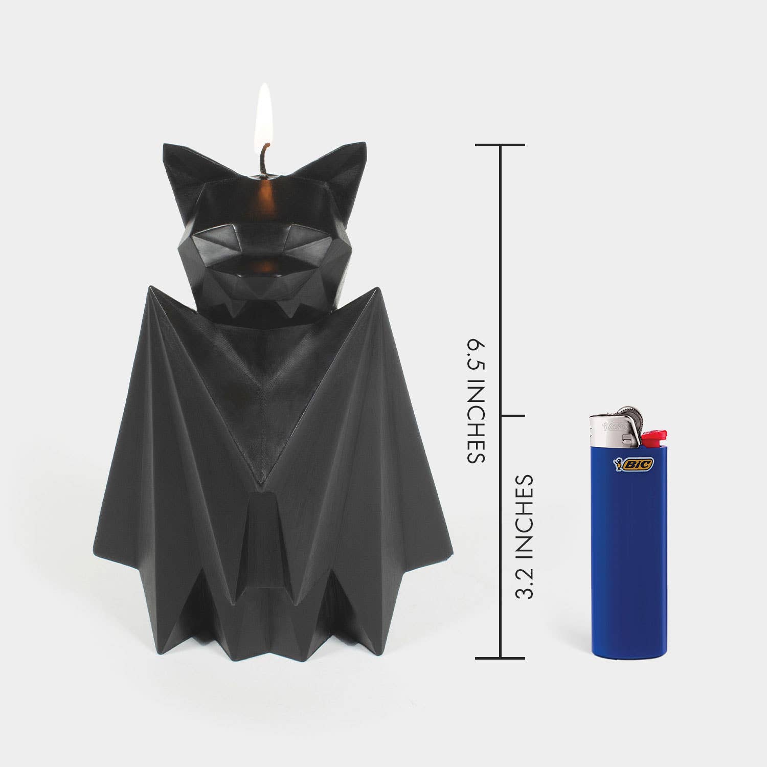 PyroPet Blaka Bat Skeleton Candle - Black - 0