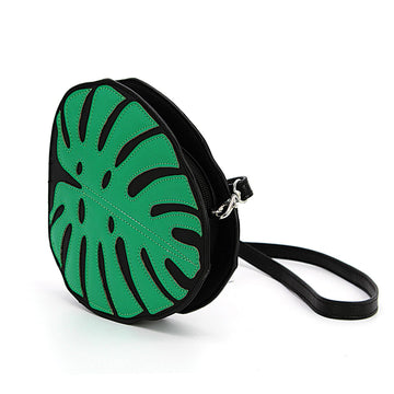 Monstera Leaf Crossbody Bag - 0