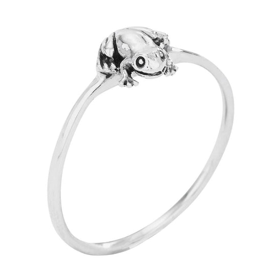 Ribbit Frog Sterling Silver Ring