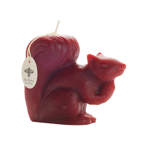 Squirrel Beeswax Candle
