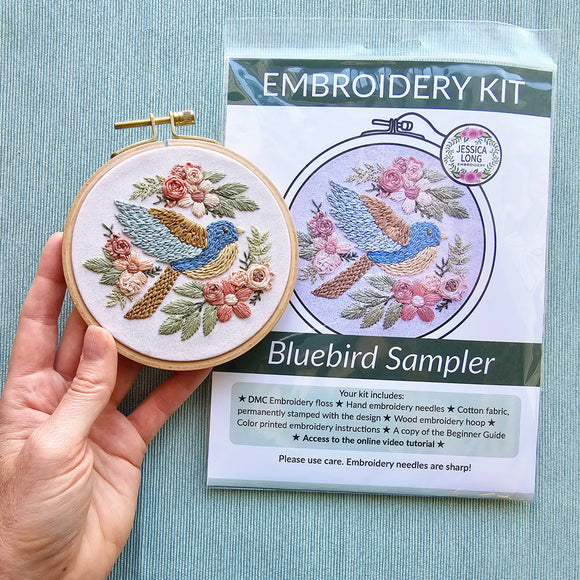 Bluebird Sampler Beginner Embroidery Kit