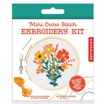Flowers Mini Cross Stitch Kit