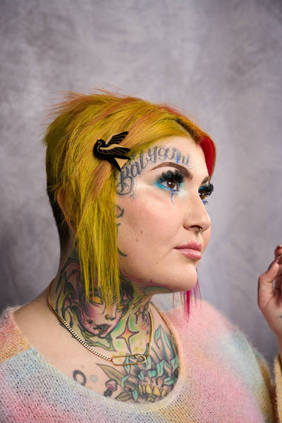 Sparrow Tattoo Hair Clip Set - 0