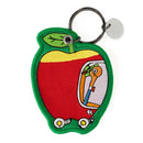 3P4 x Richard Scarry Apple Car Patch Keychain-1