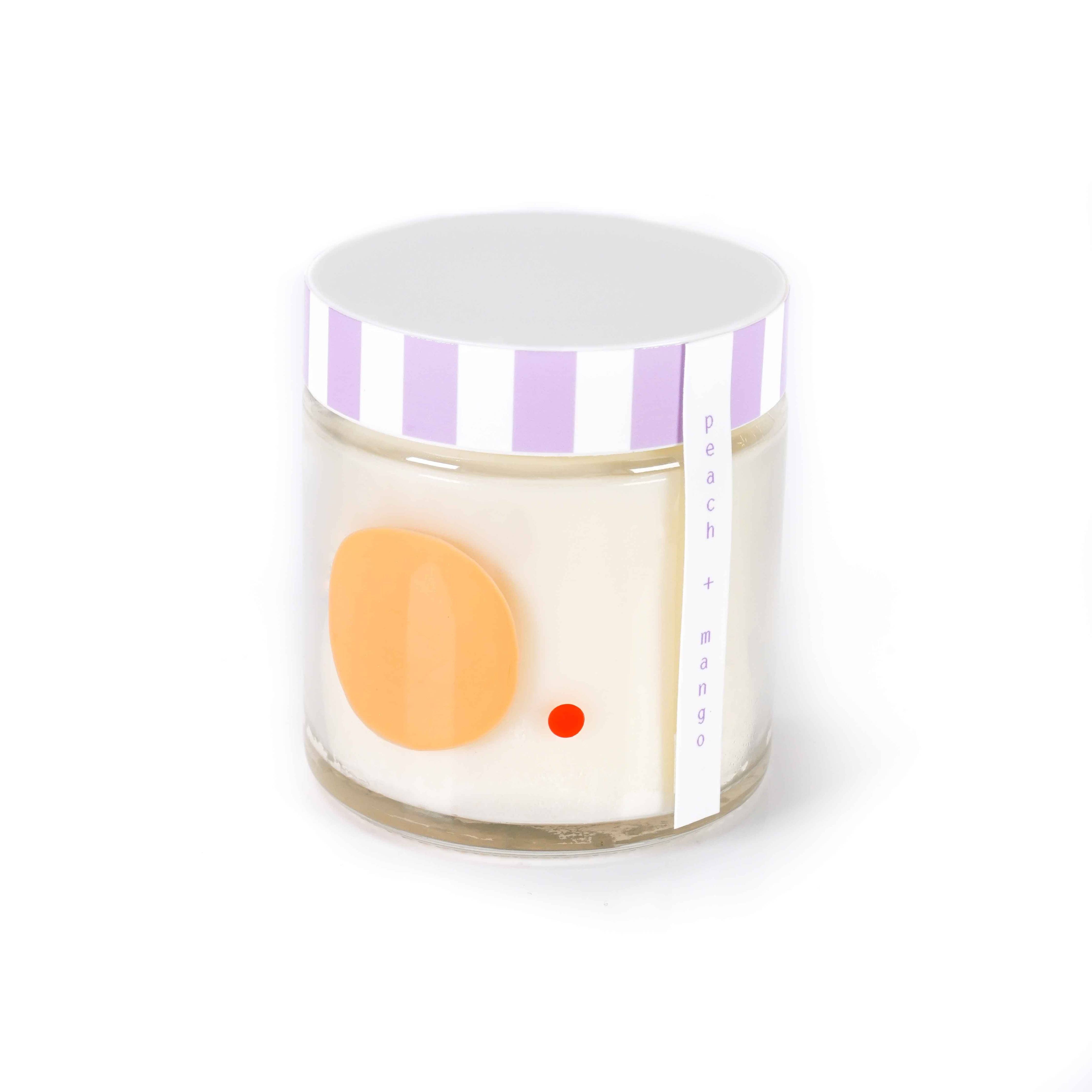 to:from peach and mango candle