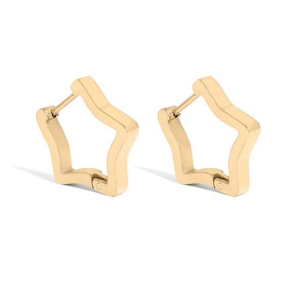 Star Huggie Earrings
