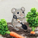Garden Mouse Embroidery Kit-2