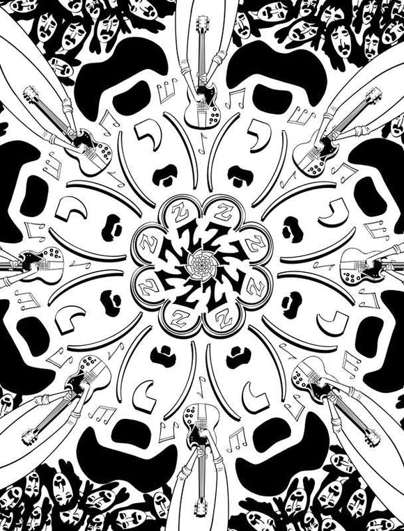 Frank Zappa Coloring Book
