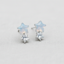 Dreamy Blue Star Earrings-2