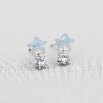 Dreamy Blue Star Earrings - 0