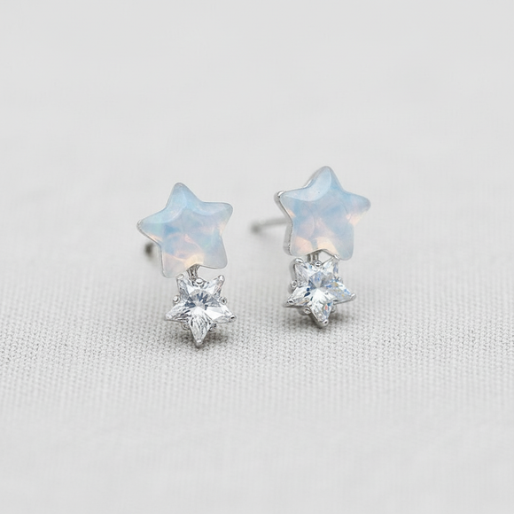 Dreamy Blue Star Earrings