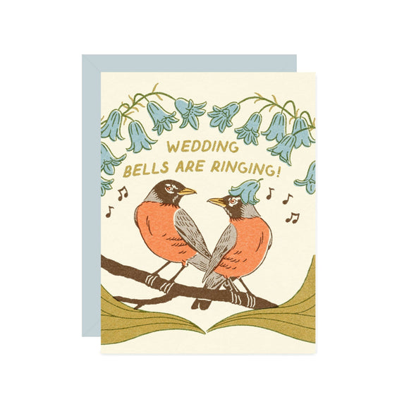 Wedding Bells Robins Card
