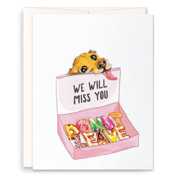 Donut Leave Goodbye Card
