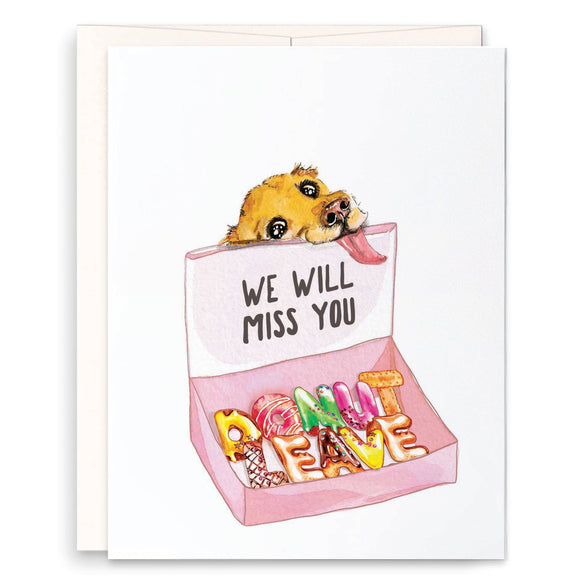 Donut Leave Goodbye Card