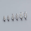 Dainty Sea Wave Hoop Earrings-10