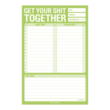 Get Your Shit Together Pad (Green) - 0