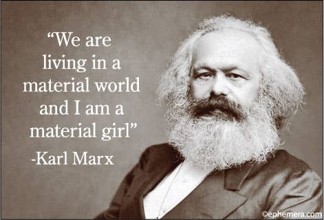 Material World Marx Magnet