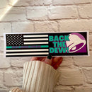 Back the Dew (Baja Blast) Bumper Sticker-1