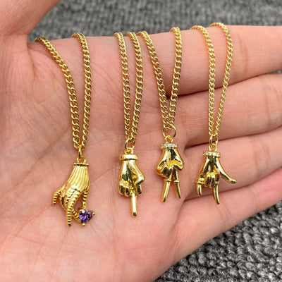 Middle Finger Necklace