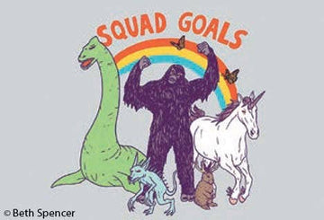 Squad Goals Cryptid Magnet