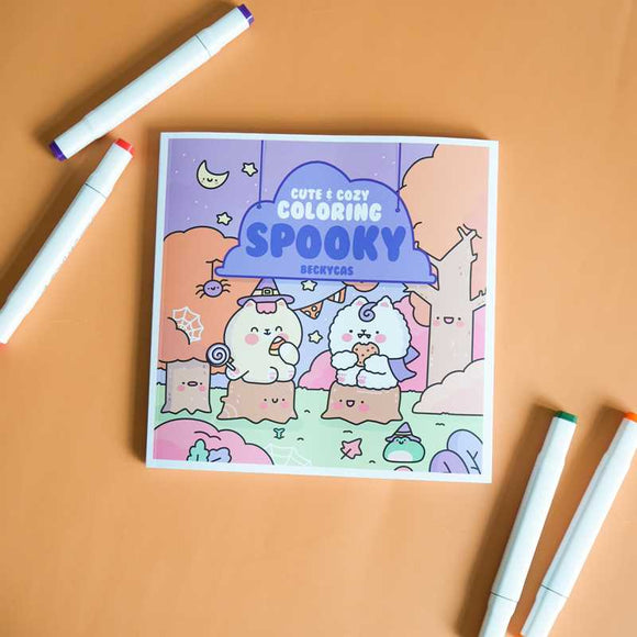 Cute & Cozy Coloring Book: Spooky