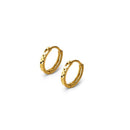 Dainty Geometric Huggie Earrings-6