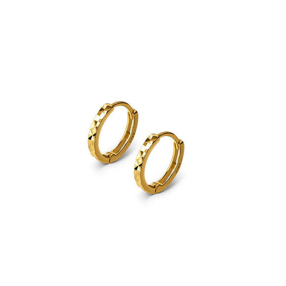 Dainty Geometric Huggie Earrings
