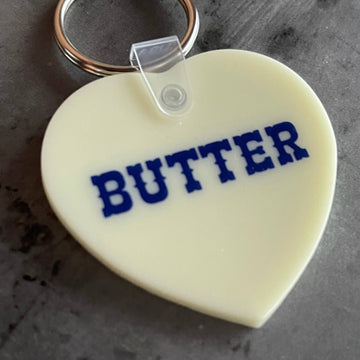 Butter Heart Keychain - 0