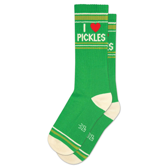 I <3 Pickles Gym Crew Socks