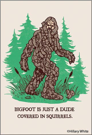 Bigfoot Squirrel Magnet