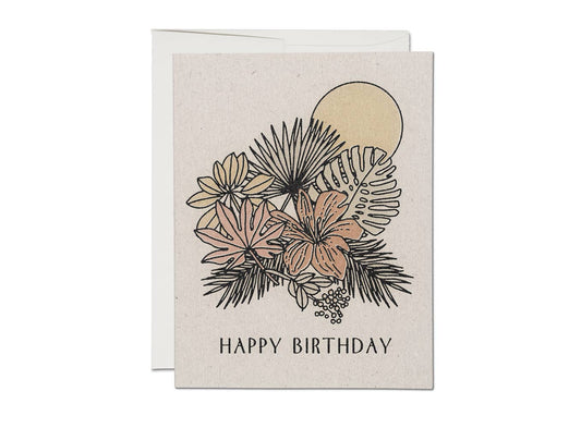 Tropical Birthday Greeting Card