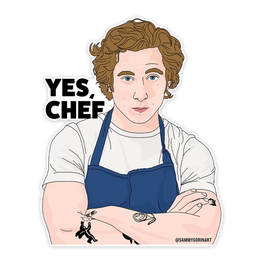 Yes, Chef The Bear Sticker