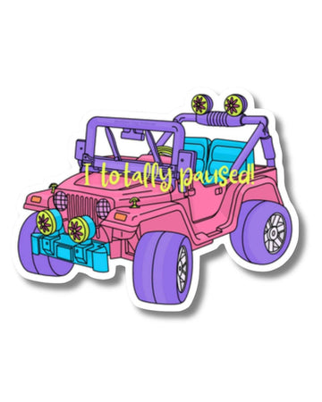 Jeep Totally Paused Sticker