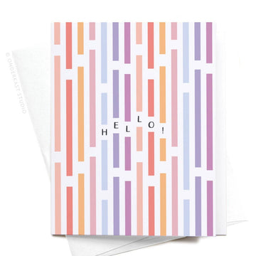 Hello! Stripes Card